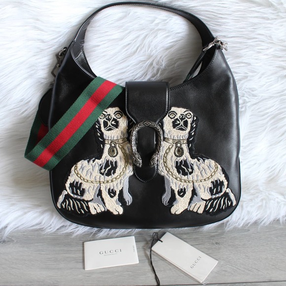 Gucci Large Embroidered Dionysus Hobo Bag with Strap - Picture 3 of 16
